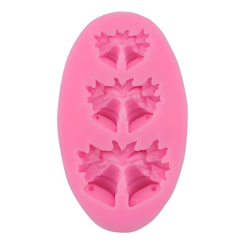 Molde De Silicona Molde Campanas Molde Fondant Campanas 2319 - Rosa Campanas 3 Cavid 2319