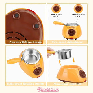 Maquina Para Derretir Chocolate Fondue Chocolate Máquina Calentadora Para Chocolate Olla Fondue Maquina Para Derretir... Amarillo