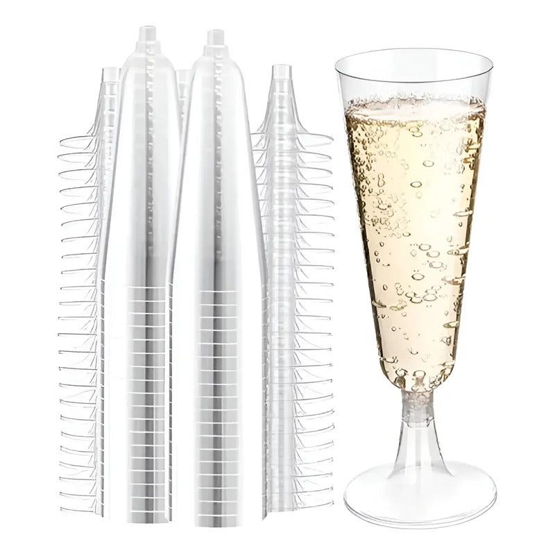 60 Copas De Champagne Copa Acrilico Copa Plastico Copa De Plastico Copas Champagne Copas Champaña Copa De Acrilico Copa De Plastico Copa Flauta Copa Tipo Flauta 5oz/162ml Pasteleriuscl Transparente