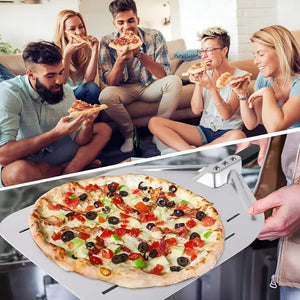 Pala De Pizza Espatula Pizza Pala Para Pizza Perforada 35cm Plateado