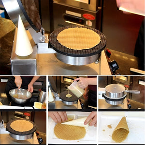 Wafflera Maquina Para Hacer Conos Para Helado Waffle 1200w