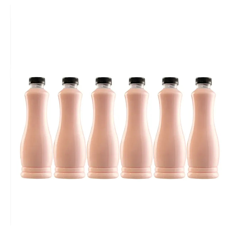 Pack 6 Botellas Plasticas Transparentes Botella C/tapa 800ml Transparente