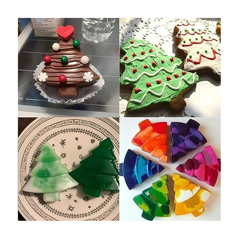 Molde De Navidad Moldes Navidad Molde Silicona Navidad Pino Multicolor