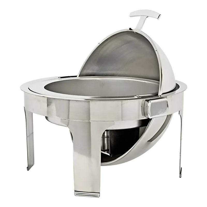 Chafing Dish Chafer Bufetera Buffet Vapor Chafer Redondo 5l Plateado