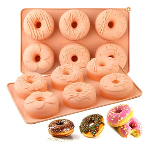 2 Moldes Donuts Molde Silicona Molde Reposteria Molde Donas