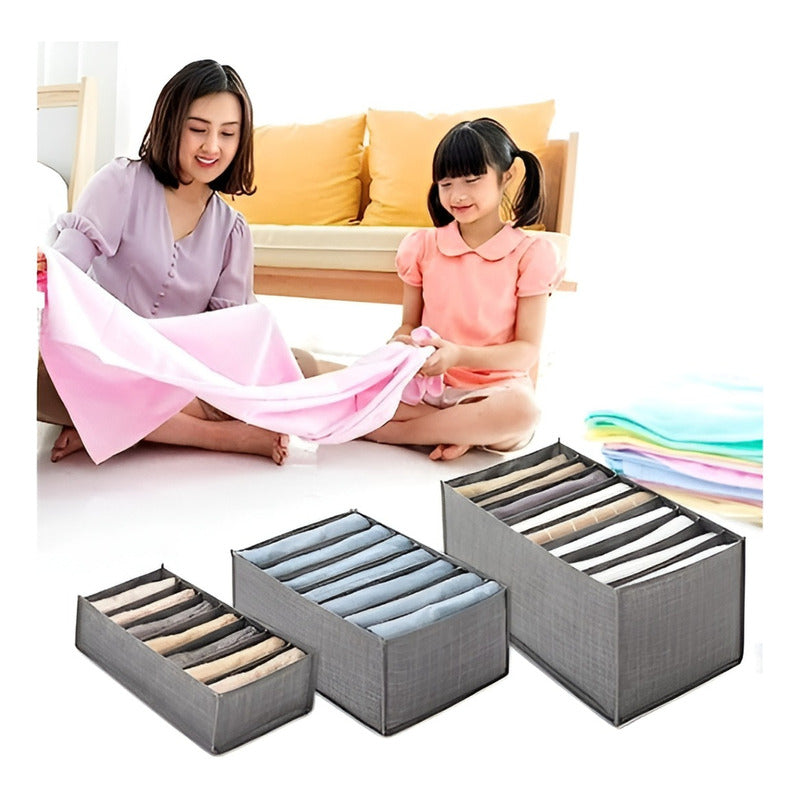 Organizador De Pantalones Caja Organizadora Closet Interior - Gris-191
