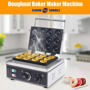 Máquina De Mini Donas Pasteleriuscl 12 Cavidades 1500w Antiadherente