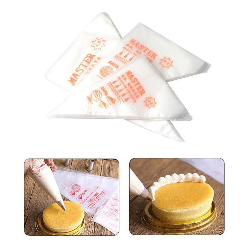 Pack X100 Mangas Pasteleras Desechables Manga Desechable M Transparente