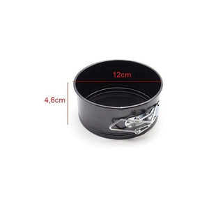 2 Molde Torta Moldes Queque Moldes Desmontables Mini Redondo Gris 619