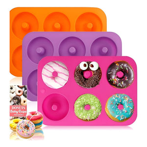 Set X8 Moldes Silicona Moldes De Silicona Donuts Mini Donas