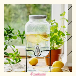 Dispensador De Jugo Con Atril Dispensadores Bebidas Tarro 4l Dispensador Sobremesa Portatil Cocina Dispensador De Bebidas Recipiente Pasteleriuscl