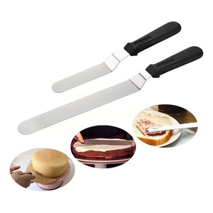 Set 2 Espatula Repostera Espátula Decoracion Espatula Curva Espatula Curva Espatulas Repostera Decorativa Espatula Torta Decoracion Espatula Curva Metalica Utensilio Cocina Herramientas Pasteleriuscl