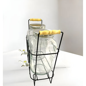 Jarras Dispensador Jugos Con Atril Dispensadores Dobles 3.8l