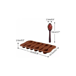 Moldes De Chocolates Moldes Silicona Chocolate Cucharas 6cav Figuras De Cucharas Molde Cucharitas Chocolate Molde... Marrón