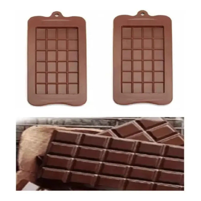 Pack 2 Moldes De Chocolate Molde Barra De Chocolate Silicona Barras De Proteínas Molde Antiadherentes Para Chocolate Moldes Barra De Caramelo Grande Para Llenar Chocolate Pasteleriuscl Marrón