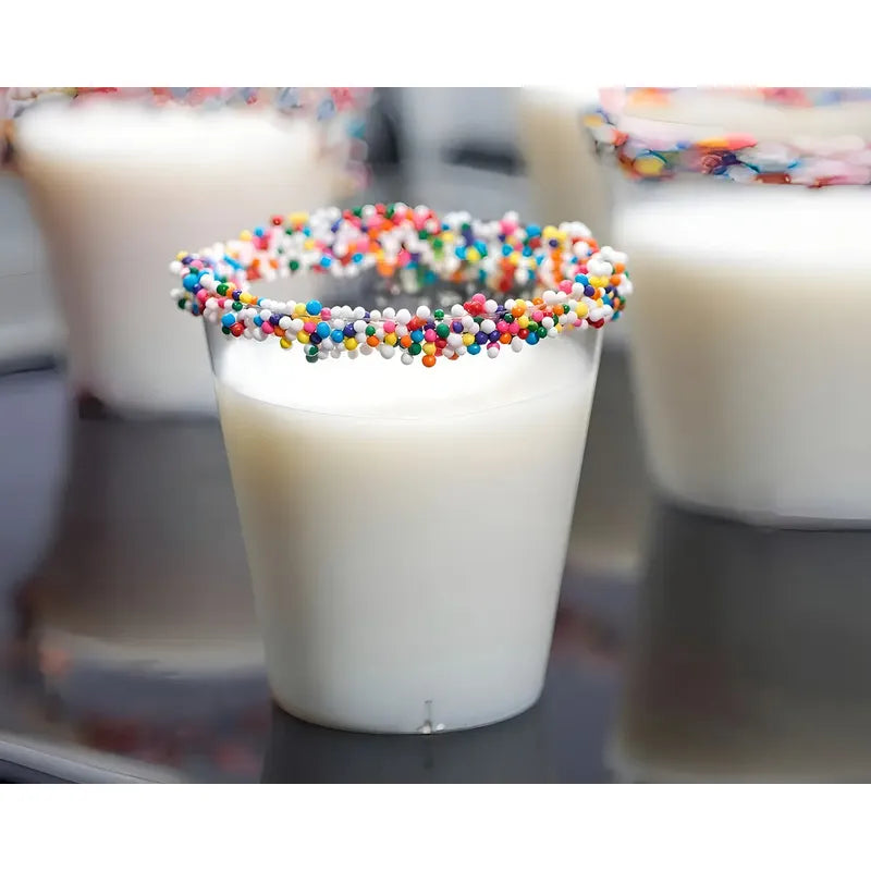 200 Vasos Shot Acrílico Para Postres Y Bebidas 30ml Pack De Fiesta