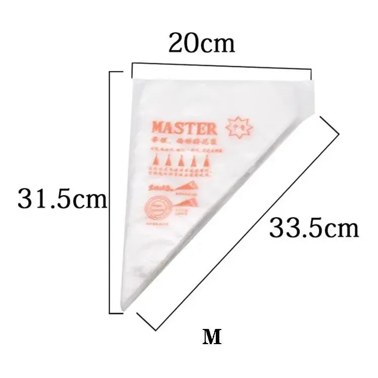 Pack X100 Mangas Pasteleras Desechables Manga Desechable M Mangas De Repostería Decoración Tortas Herramientas De... Transparente