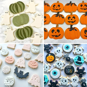 Pack X4 Moldes Galletas Halloween Cortador De Galletas