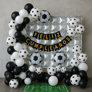 Set De Globos Decoracion Cumpleaños Futbol Cotillon Fiestas