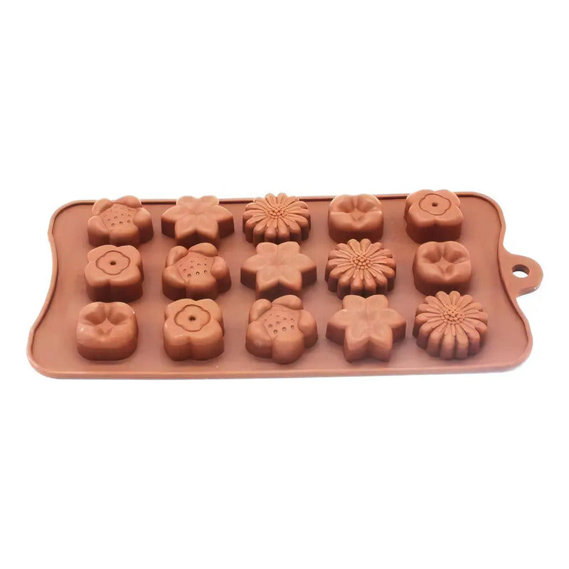 Moldes De Chocolate Moldes Chocolate Silicona 5 Flores N1 Moldes De Silicona Florales Molde Antiadherentes Para Chocolate Dulces Gelatina Aperitivos Bandejas Para Cubitos De Hielo Pasteleriuscl