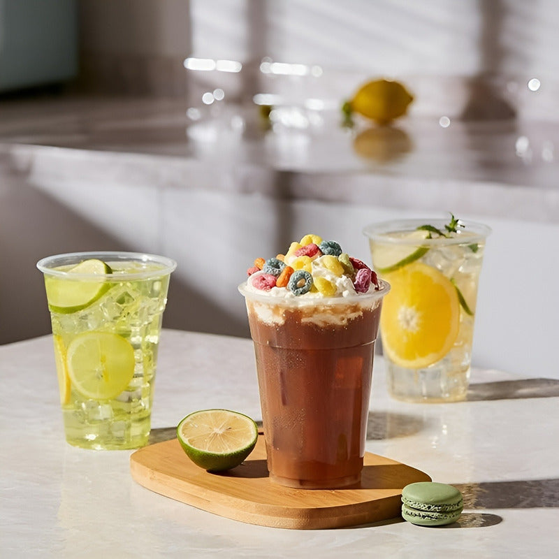 100 Vasos Desechables Plasticos Vaso Para Bebidas 13oz 400ml Trasparente