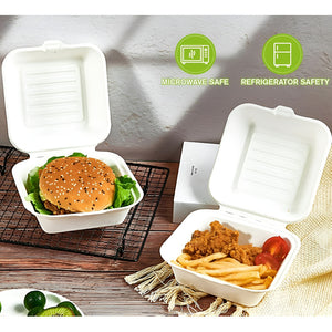 50 Contenedor De Alimentos Envases Desechables Compostables