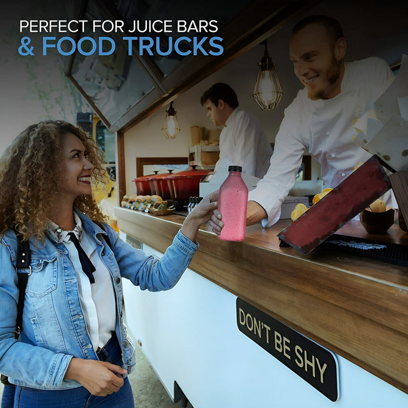 X6 Botellas Plasticas Transparentes Botella Con Tapa 1000ml Transparente