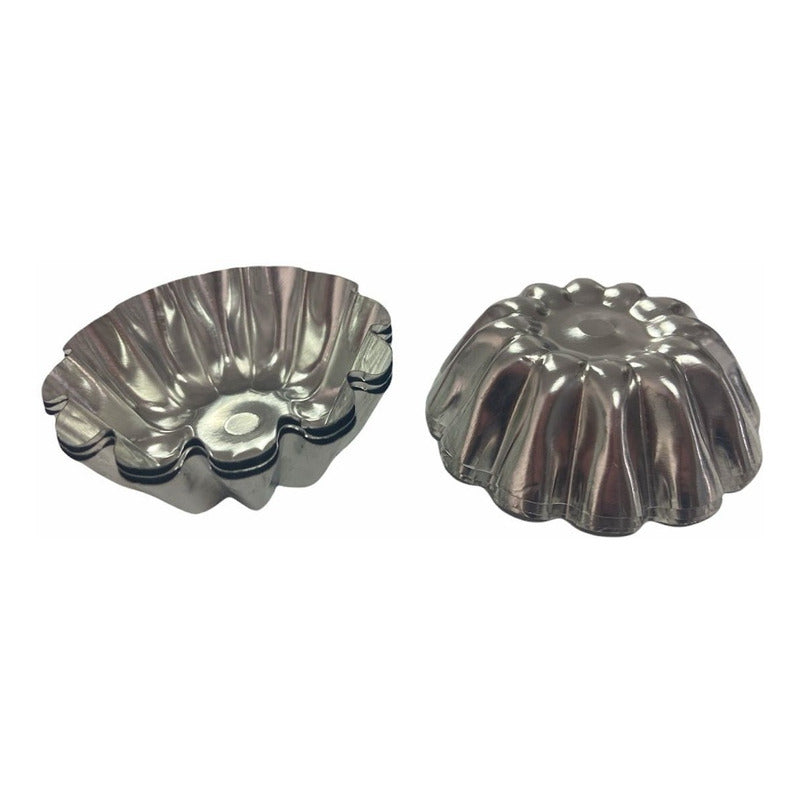 Pack 12 Molde Mini Tartaleta Moldes Tarta De Coctel Flor 276 Gris