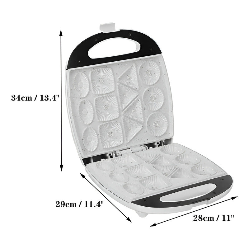 Maquina Para Hacer Galletas Maquina Manuales 13 Moldes 1400w Blanco / Maquina Para Galletas 13cav