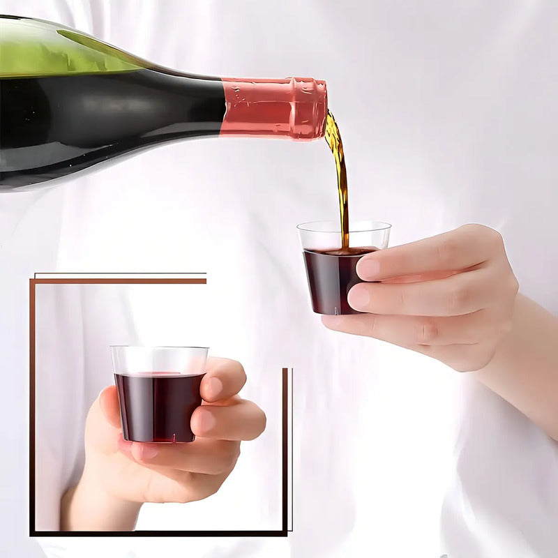 200 Vasos Shot Acrílico Para Postres Y Bebidas 30ml Pack De Fiesta