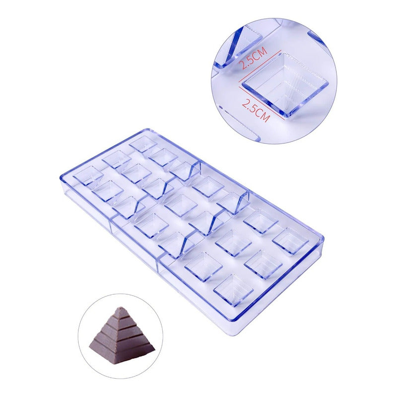 Moldes Chocolate Moldes De Chocolate Policarbonato Piramide Transparente