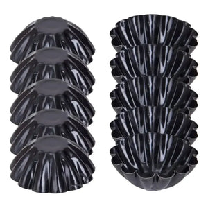 Pack X24 Molde Mini Tartaleta Tarta Moldes Reposteria 4,5cm Gris Claro