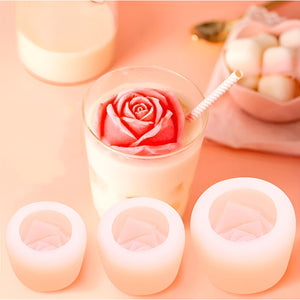 X2 Moldes Silicona Moldes Para Hacer Velas Molde Rosas 3d