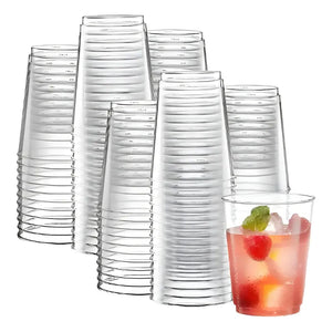 50 Set Vasos Desechables Vaso Plastico Vaso Acrilicos 438 Ml Vasos Reutilizables Vasos Cerveceros Vasos Acrilicos Set De Vasos Shot Vaso De Postres Vaso De Pocillos Pasteleriuscl Transparente