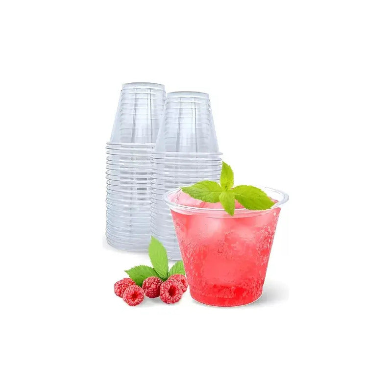 X50 Vasos Plásticos Desechables 5oz Vasos Desechables Para Bebidas Frías 5oz 148ml Vasos Descartables 5oz Vasos... Transparente