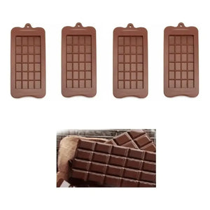 Pack 4 Moldes De Chocolate Molde Barra De Chocolate Silicona Barras De Caramelo Moldes Antiadherentes Para Chocolate Moldes Barra De Chocolate De Silicona Fácil Liberación Antiadherente Pasteleriuscl