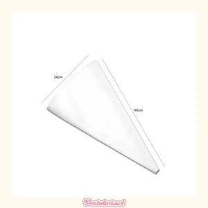 Pack X5 Manga Pastelera Profesional Tela Mangas De Tela 40cm Bolsas De Tela Reutilizables Para Decoración De Pasteles... Blanco