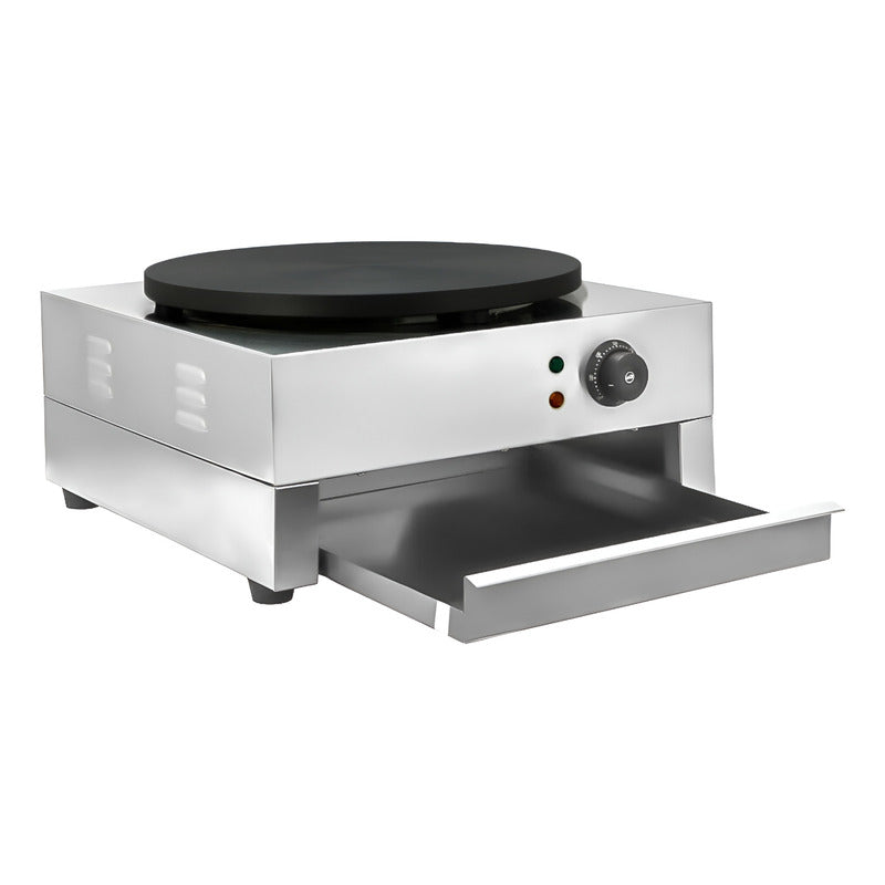 Maquina Para Panqueques Panquequera Electrica Crepera 3000w Plateado