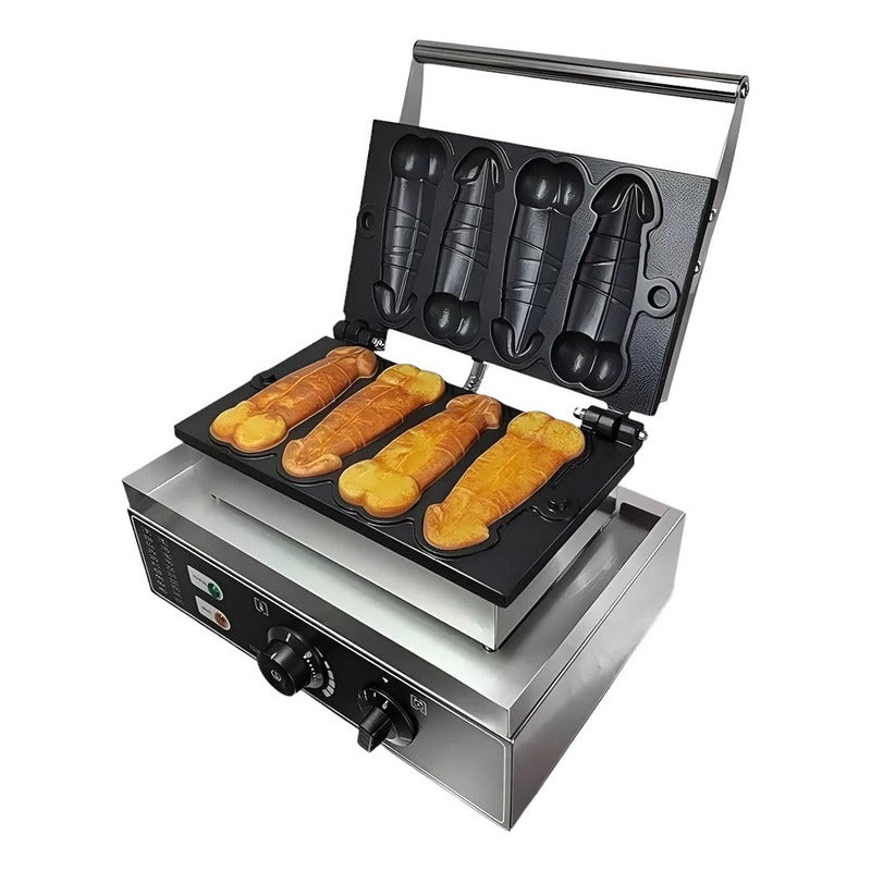 Maquina Para Waffles Wafleras Con Formas Waffle Pene 1600w Gris / Wafflera Pene