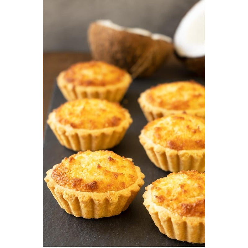 Pack 24 Molde Mini Tartaleta Moldes Tarta De Coctel Flor 5.5 Gris