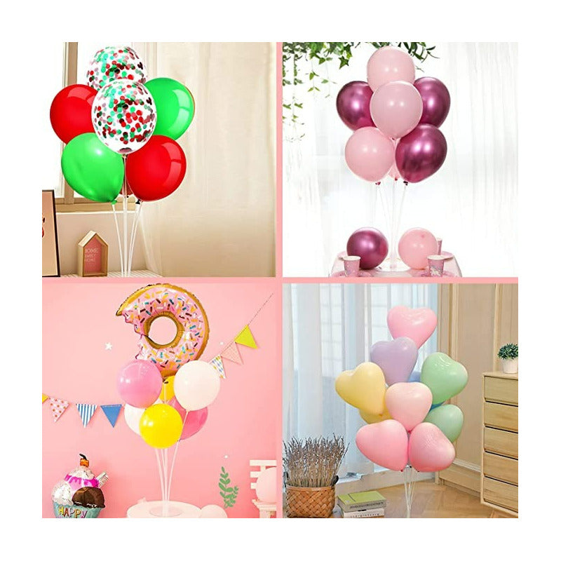 X4 Soporte De Globos Varillas Para Globos Varilla De Globos  Transparente