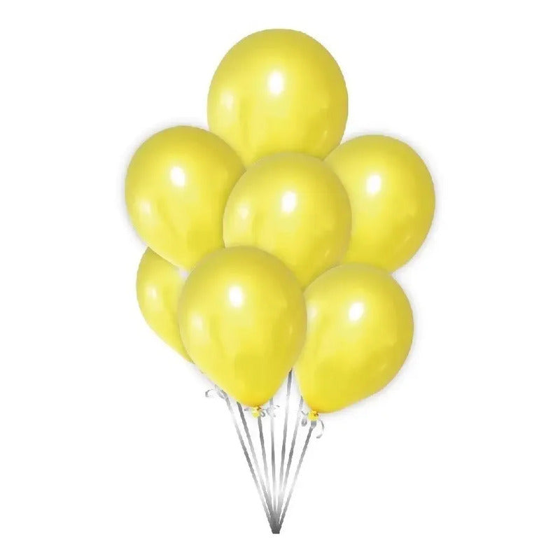 Pack 25 Set De Cumpleaños Globos Cumpleaños Globo Amarillo Amarillo 100944