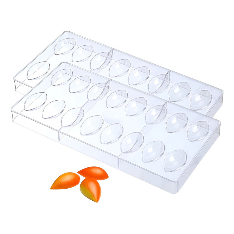 Set X2 Moldes Para Bombones Molde Para Chocolate Ovalados Transparente / Molde Ovalado 16cavid