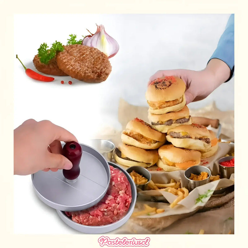 Prensa Para Hamburguesas Prensa Para Hamburguesas Parrilla Prensas De Hamburguesas Hamburguesas A La Parrilla Formadores De Hamburguesas Pasteleriuscl Gris