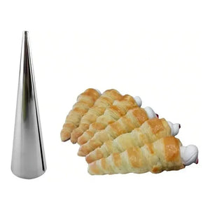 Pack X60 Cono Molde Para Cannoli Cachito Croissant Pan Danes