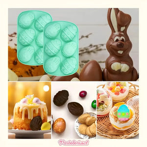 Molde Silicona Huevos De Pascua Moldes Para Reposteria 3d Huevos Grandes Para Rellenar Molde De Silicona En Forma De... Multicolor