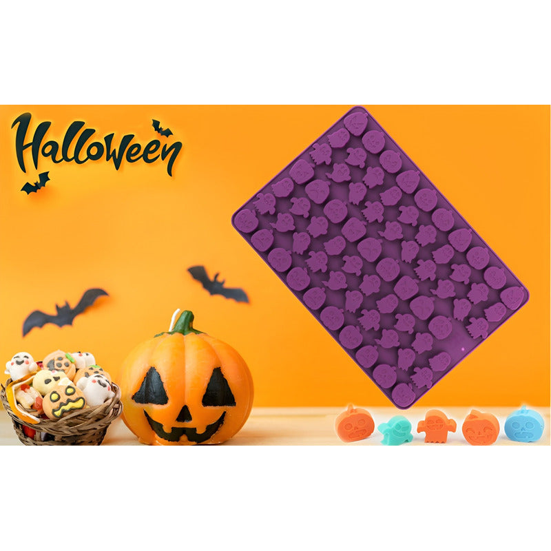 Moldes Halloween Molde Silicona Molde Calabaza Fantasma 69 Rojo