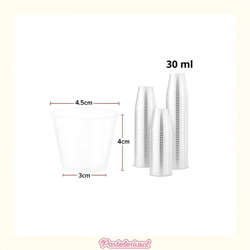 Set 50 Vasos Shot Pocillos Para Postres Vasos Plasticos 30ml Pocillos De Postre Pocillo Para Postre Vaso Para Dulces Vaso De Dulces Vasos De 30ml Vasos De Chupito Pequeños Para Fiestas Pasteleriuscl