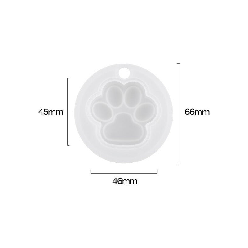 Molde De Silicona Resina Molde Silicona Resina Pata De Perro