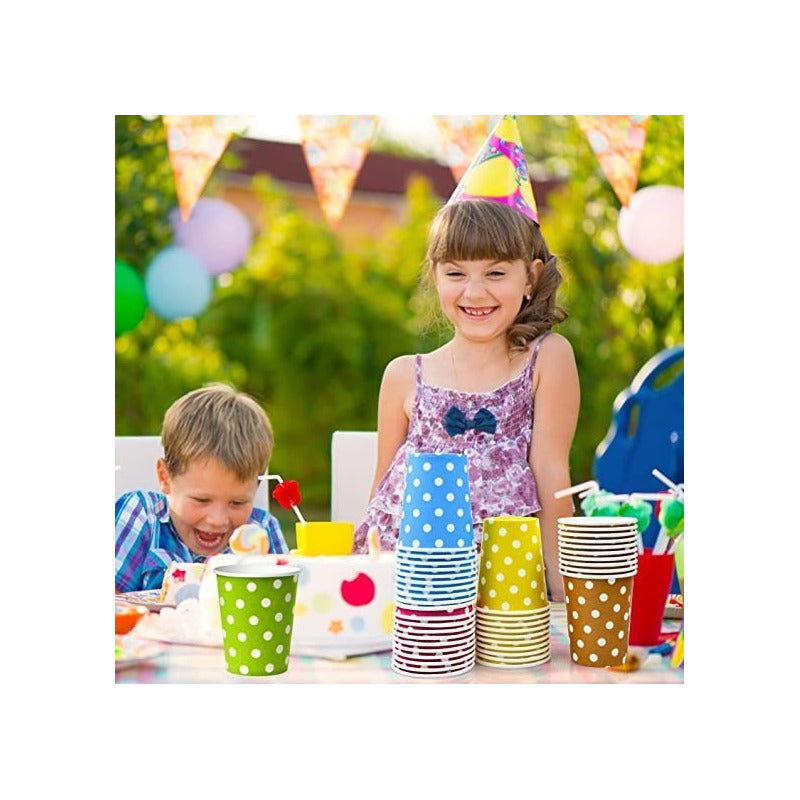 X10 Vasos Desechables Decoración Vaso Cumpleaños Rojo 1619